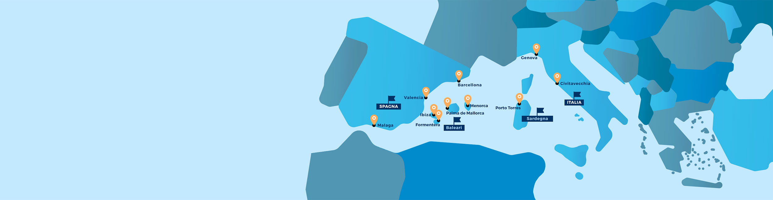 mappa italia-spagna